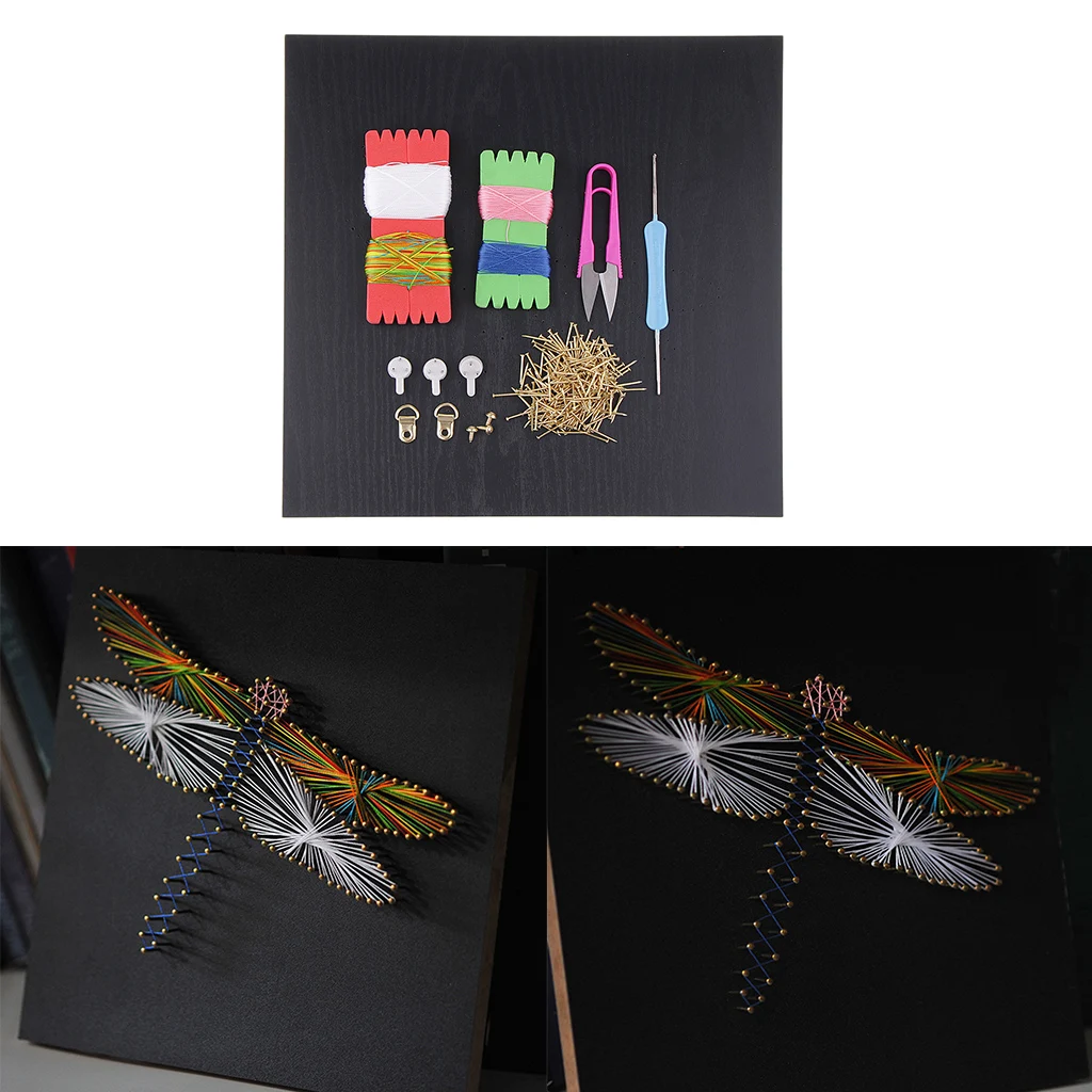 Dragonfly String Art Kit Kids Beginners, Handmade String Art Crafting