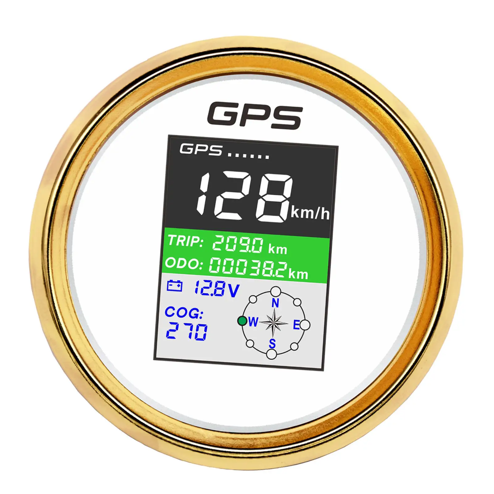 85mm Universal GPS Speedometer LCD Display Odometer Speed Gauge for Truck Motorcycle Car