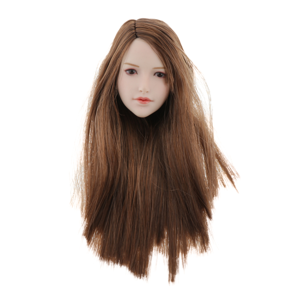 1/6 Female Head Sculpture with Make-up for Custom Dolls Production