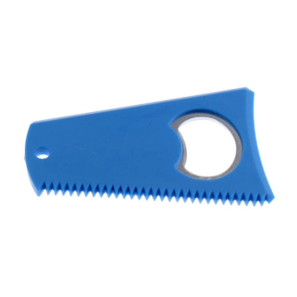 Surfing Surfboard Wax Comb Wax Scraper Remover with Bottle Opener Easy to Use & Carry Blue/Yellow