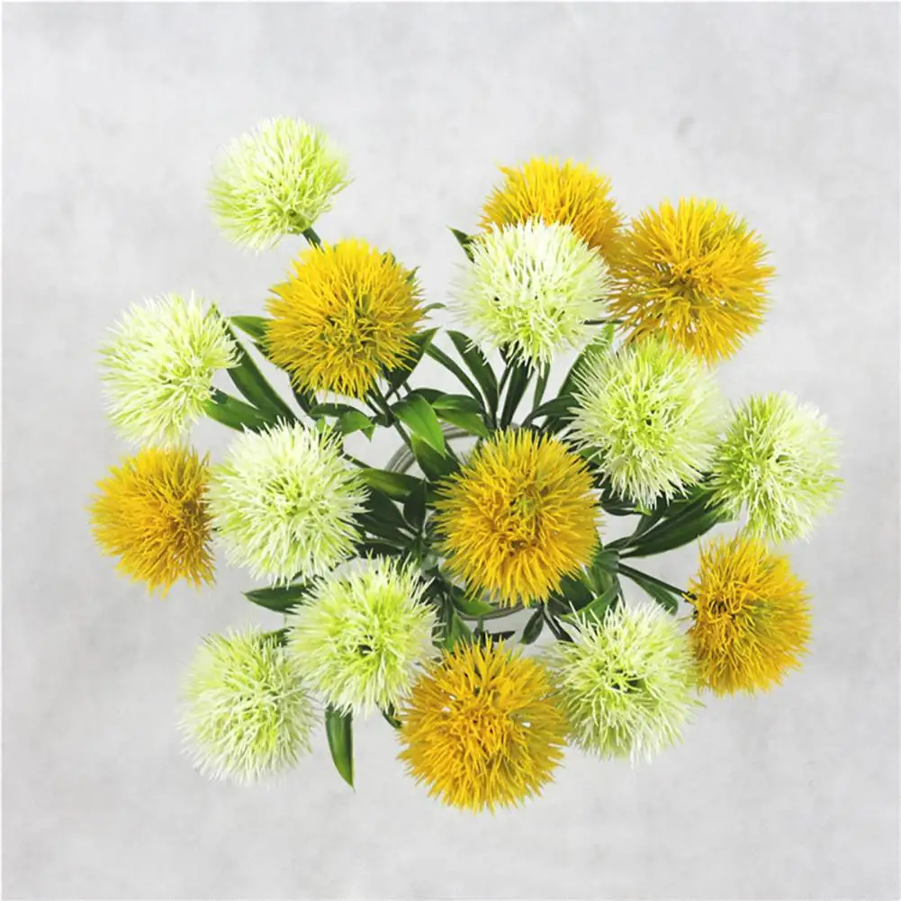 Plant-Flowers Decoration Simulation-dandelion Multicolor Artificial Fake Plastic 