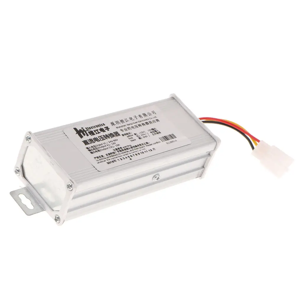 DC/DC Converter Regulator Reducer 24V-60V  to DC 12V 15A 180W Waterproof Power Supply Transformer Volt Module