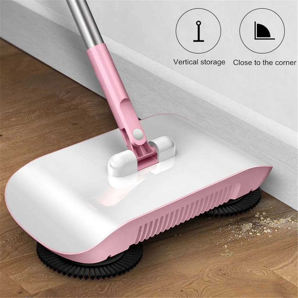 102cm Rod length Hand Push Automatic Sweeper Cleaning Tools Home Sweeping Mopping Machine Vacuum Cleaner Spiral Deep Cleaning Automatic Commercial Cleaning Robots