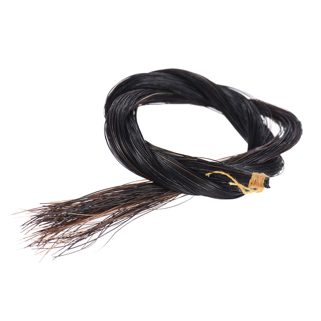 Full Size Violin Horsehair Violin Bow Hair for 4/4 Violin Lovers Black