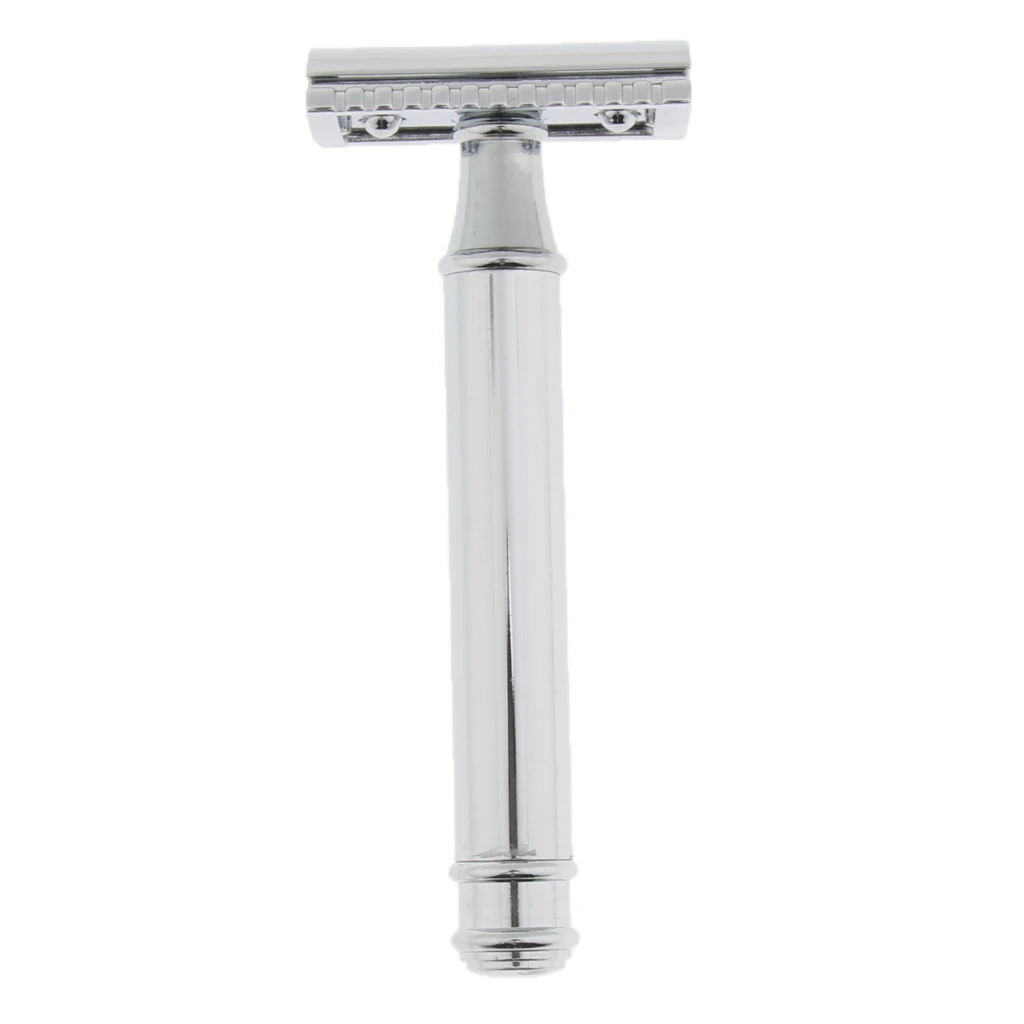 Men Metal Double Edge Safety Razor Beard Removal Grooming Tool Shaver Sliver