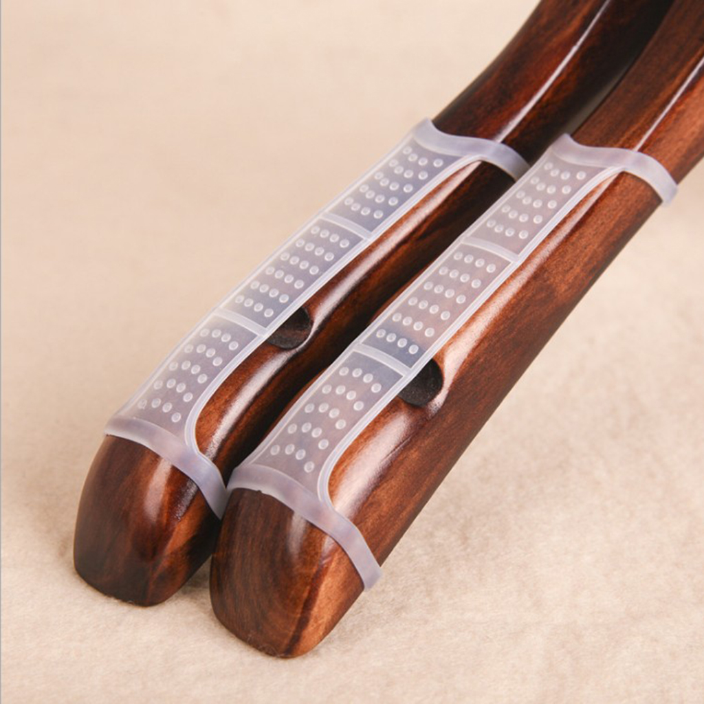 Set of 50 Stretchy Anti-Slip Hanger Grips Clothes Hanger Shoulder Strips