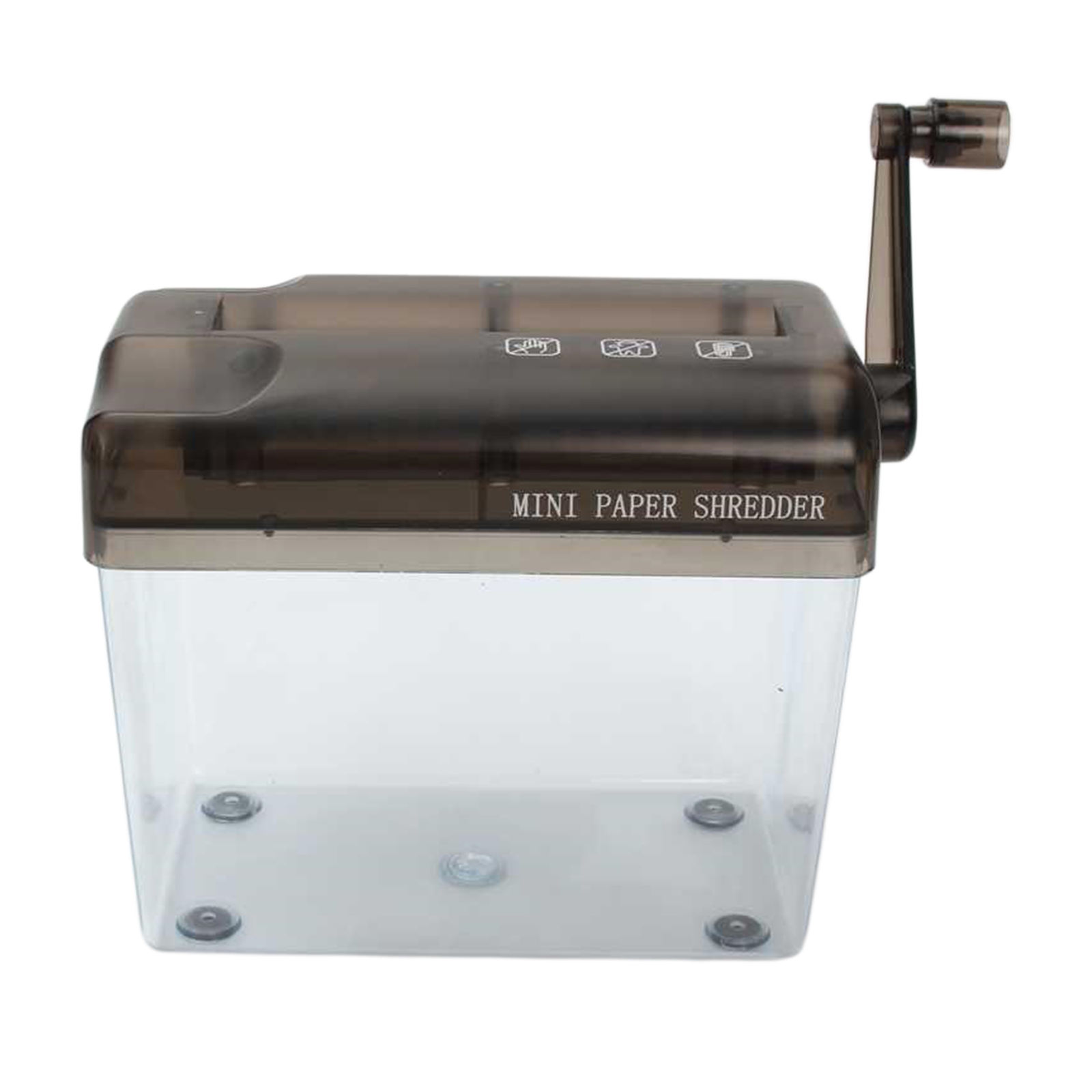 Shredder Hand Cranked Confidential Protection Space Saving Mini Single Sheet with Handle Lightweight for Paper Cutting Tool