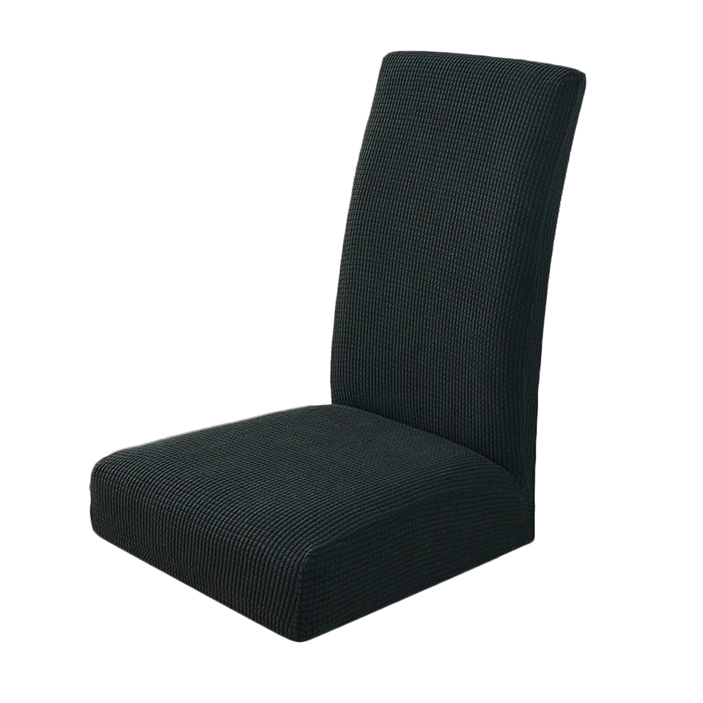 Elastic Dining Low Back Short Chair Cover Bar Stool Beauty Salon Seat Slipcover