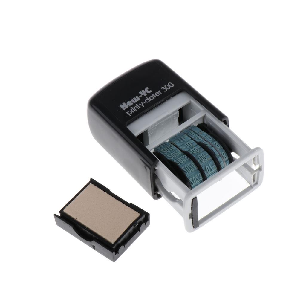 Self-Inking Date Stamp Business Stamp H-4mm Great for Receiving Expiration