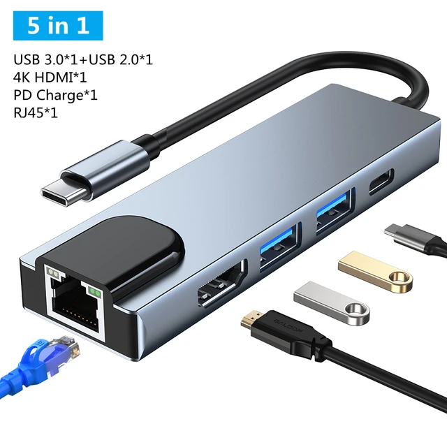 Dropship 12 In 1 Triple Display USB C HUB Type C To 2 HDMI VGA Multi USB  3.0 Splitter PD100W Charging SD/TF Reader RJ5 Ethernet Adapter to Sell  Online at a Lower Price