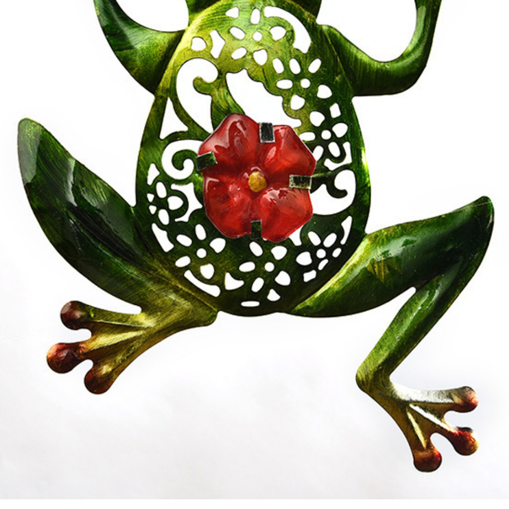 Frog Wall Hanging 3D Tree Sculpture Yard Indoor Home Bedroom Decoration Wall Sculpture Fence Frogs