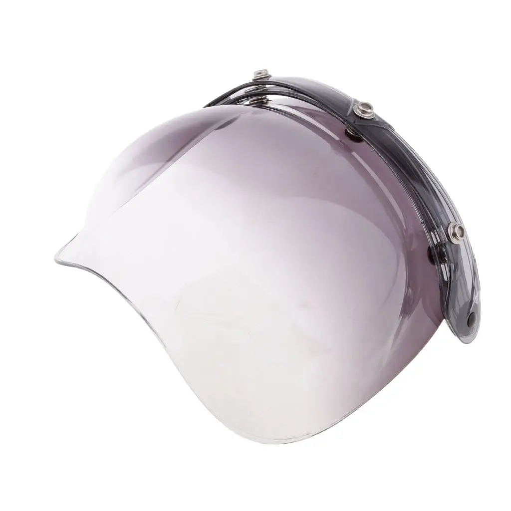 Gradient Bubble 3-Snap Helmet Visor Flip Up Face Shield Lens For Open Face 