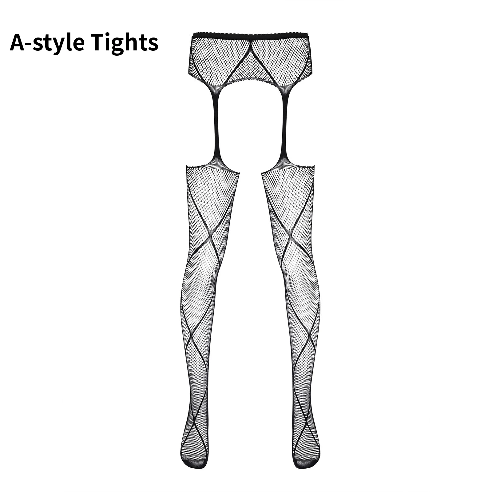 Collants pour hommes Sexy Tights for Man Gay Exotic Male Underwear 2021 New Fashion Sissy Lingerie Open Crotch Garter Pantyhose t string panties