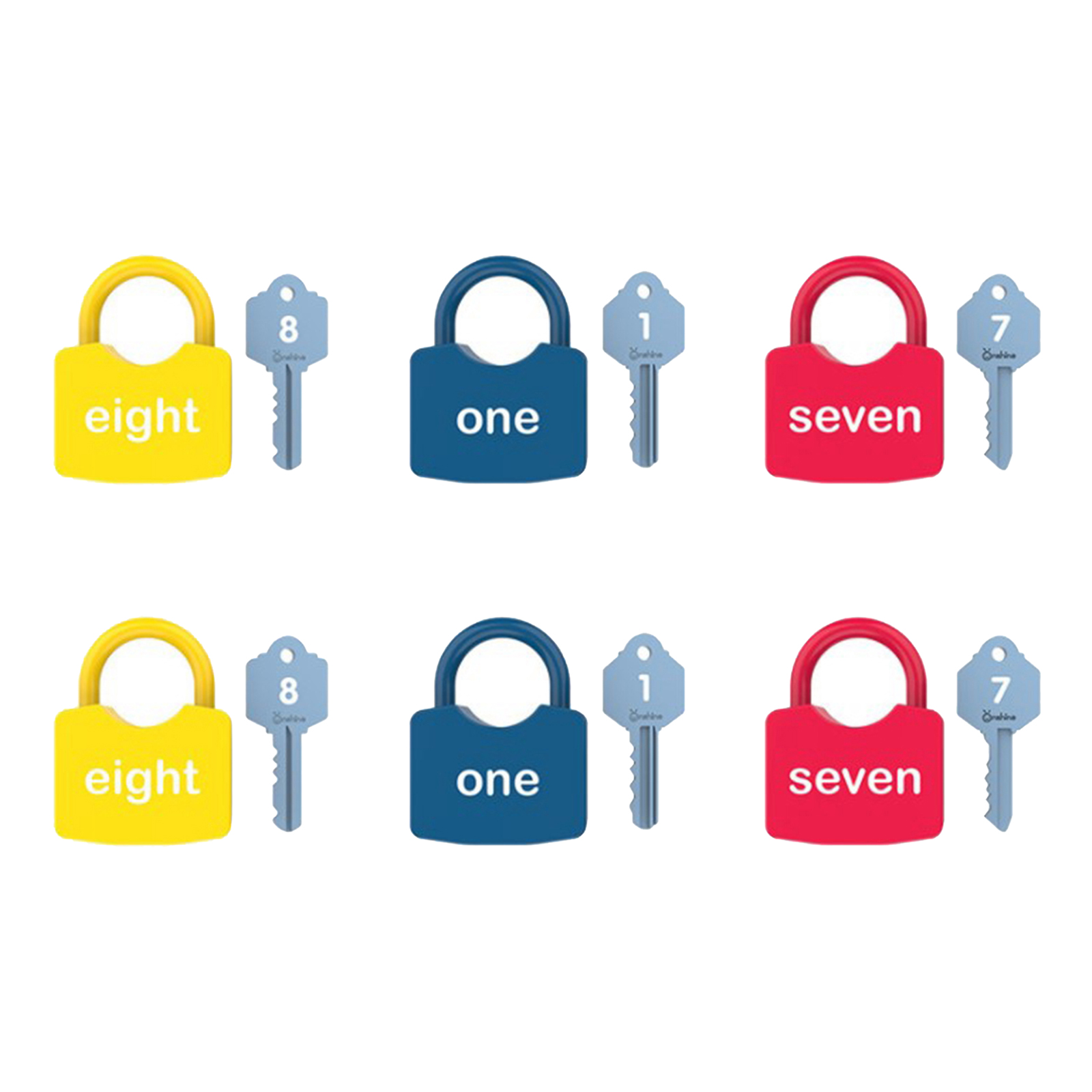 Optional Keys and Padlock Set Matching & Counting Motor Skill Baby Toddlers Preschool Montessori Unlocking Toys