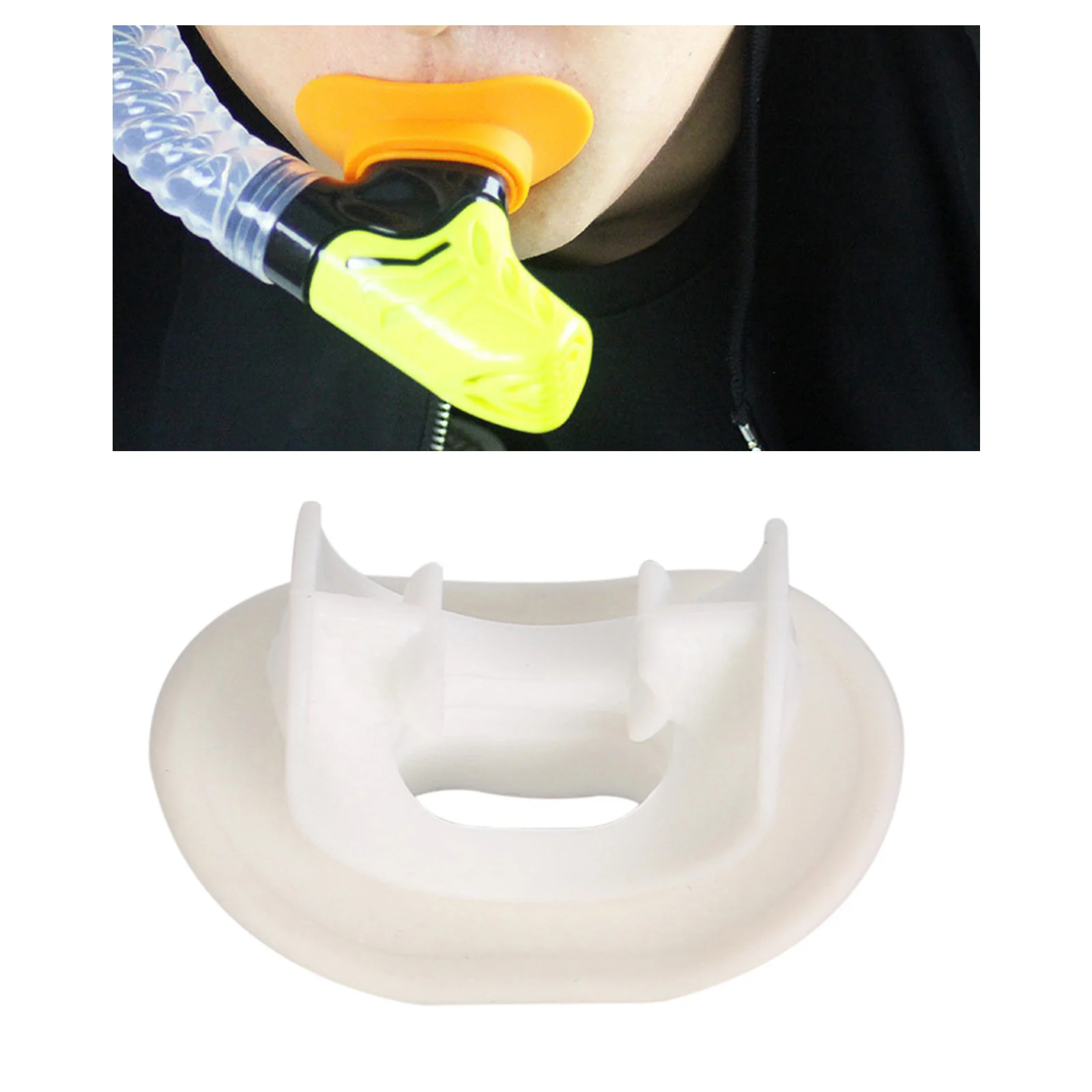 Silicone Snorkel Mouthpiece Soft Comfortable Spare Replacement Scuba Diving Mouthpieces for Regulators Octopus