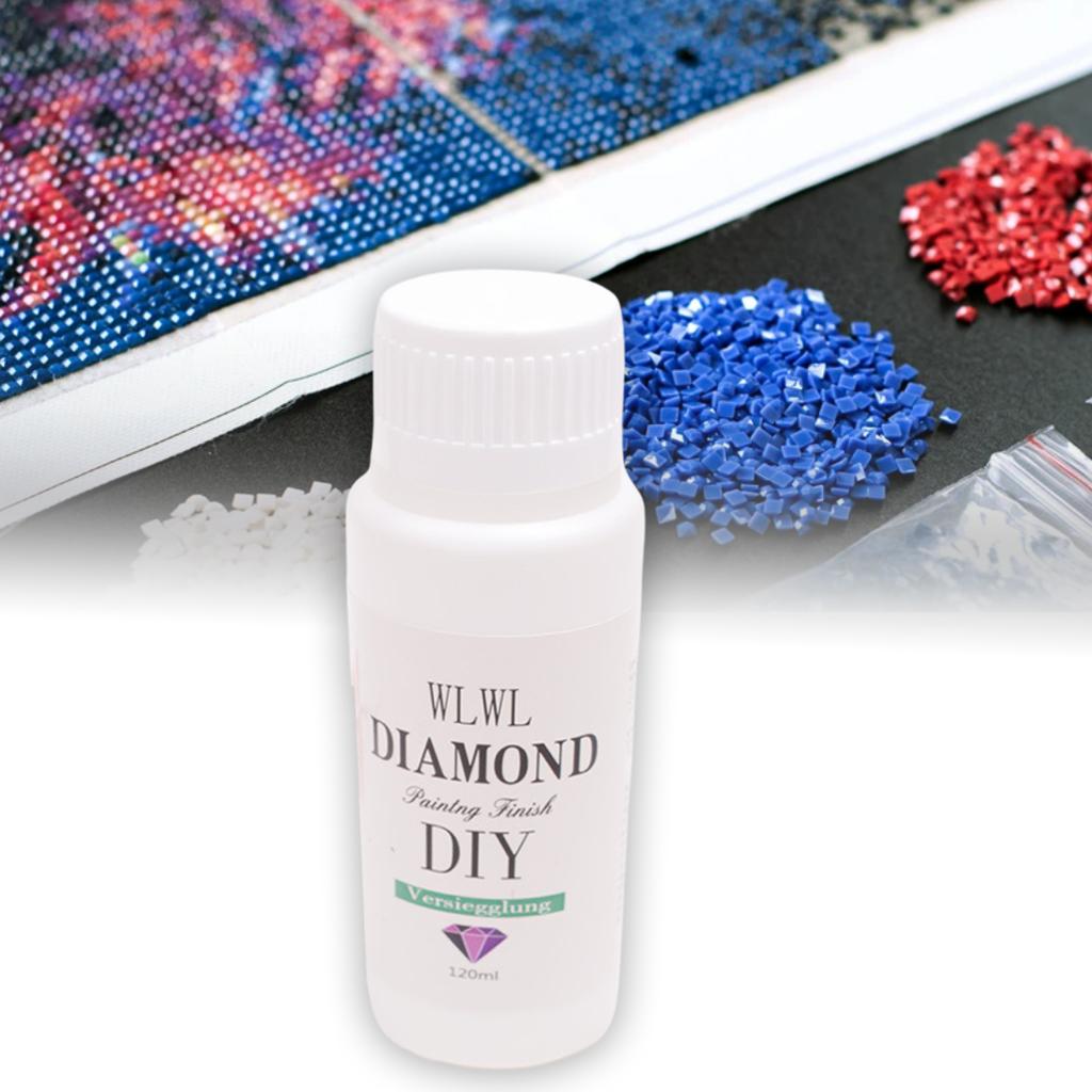 5D Diamond Drawing Sealer Glue Conserver Clear Gloss Shine Effect for Art Crafts Puzzle Glue DIY Handcraft Artwork Accessories