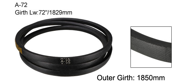 Uxcell A72-A85 Drive V-Belt Girth 72 Inch-85 Inch Industrial Power Rubber Transmission Belt