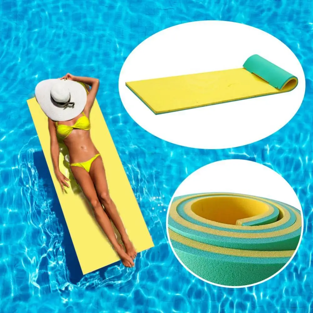 Pool Float Mat Swimming Pad High Density Floating Mattress Bed  Game