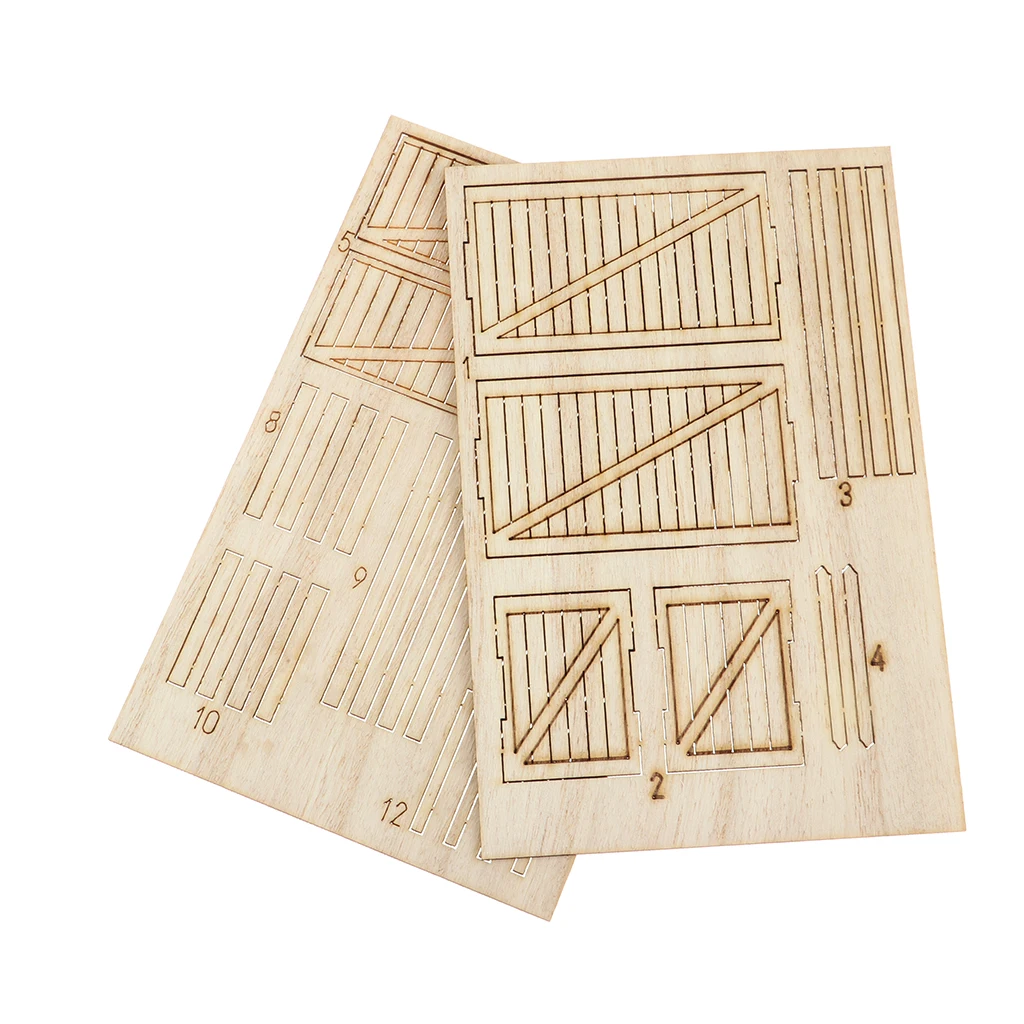 1:35 Ruins Wooden Box  Scene Model Architecture Unassembled Kit