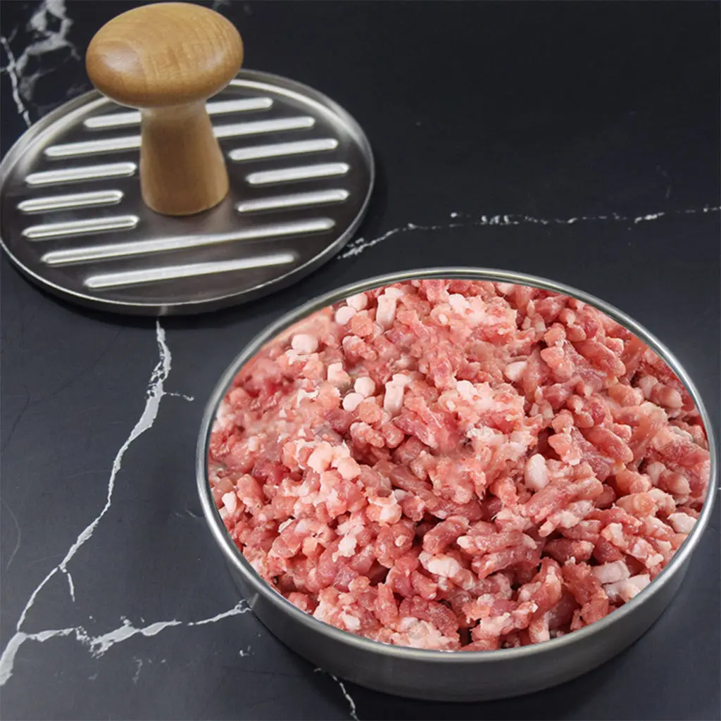 Stuffed Burger Press Round Non Stick 5 inch Patty Molds Hamburger Press Patty Maker for Cooking Grilling Bbq Gift Idea