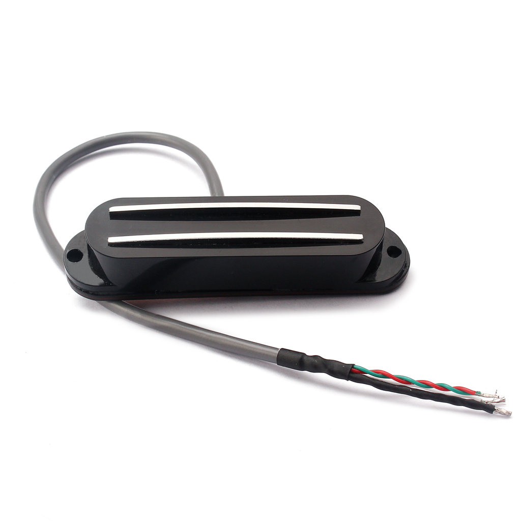 Prewired Dual Hot Rails Pickup Black Cover for Electric Guitars Replacement Part DIY