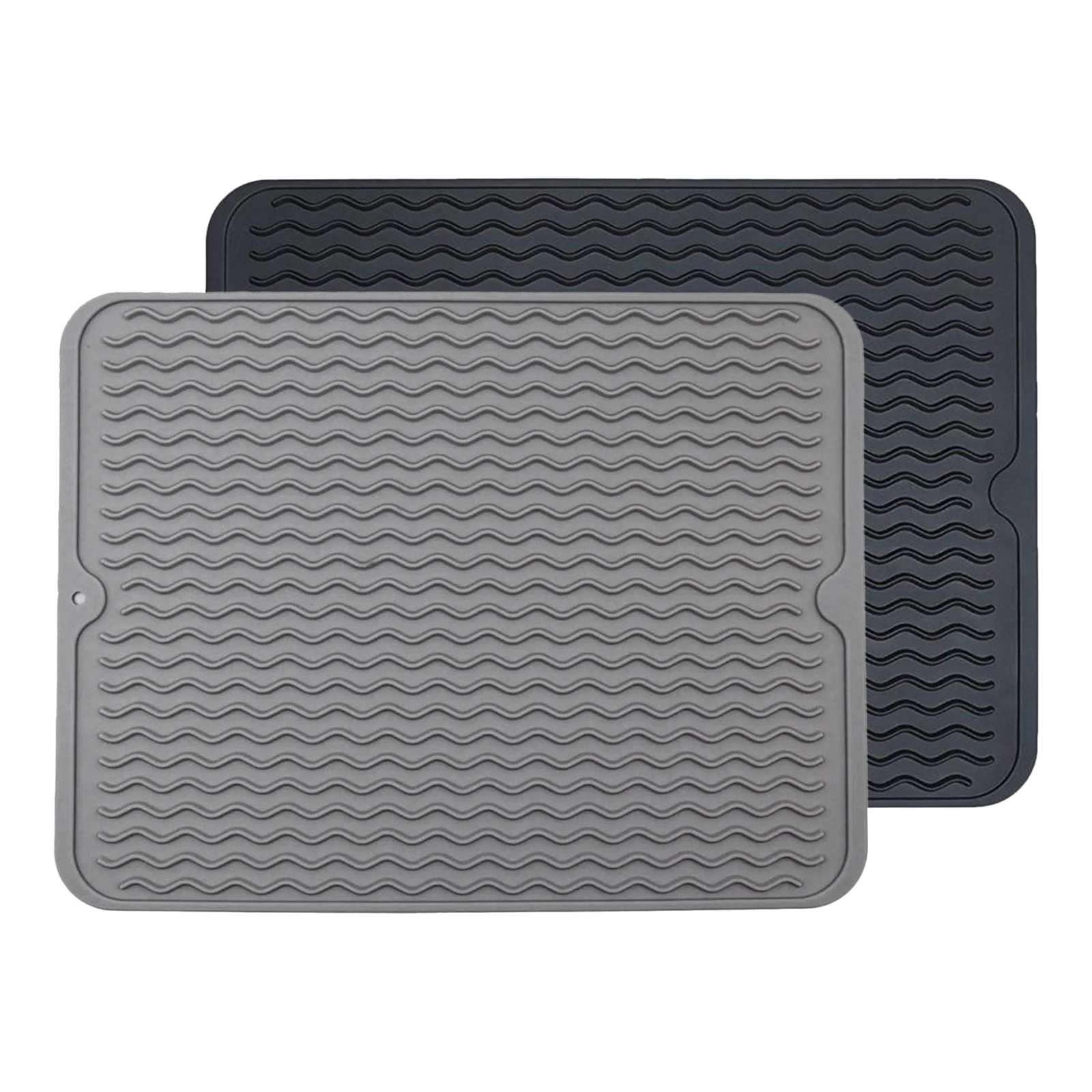 16x12inch Silicone Dish Drying Mat Drainer Pad Countertop Mat  