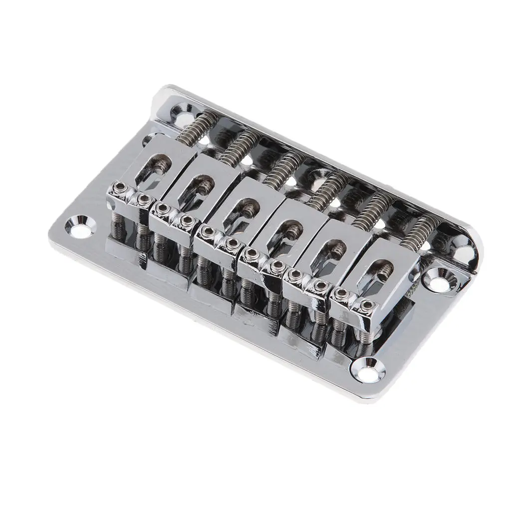 Fixed Bridge Tailpiece for 78mm 6-string Electric Guitar with A