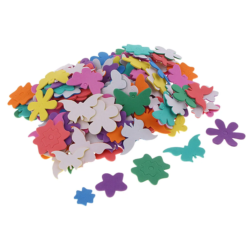 200 Pieces Self-Adhesive Foam Stickers with Multicolor Design Accessories