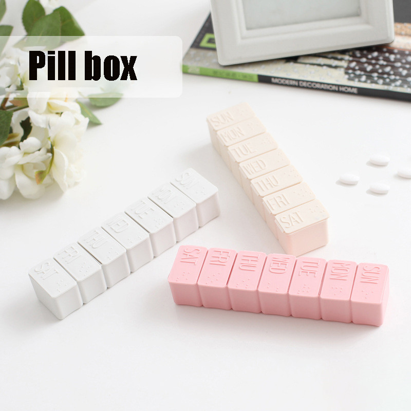 Best of Weekly Pill Box Travel Medicine Storage Pill Case Organizer Drug Container Tablet Dispenser Plastic Independent Lattice Reviews & Tips