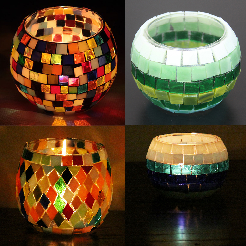 150 Pieces Rectangle Shape Assorted Colors Glass Pieces Mosaic Tiles Tessera for Arts DIY Craft 10x20mm