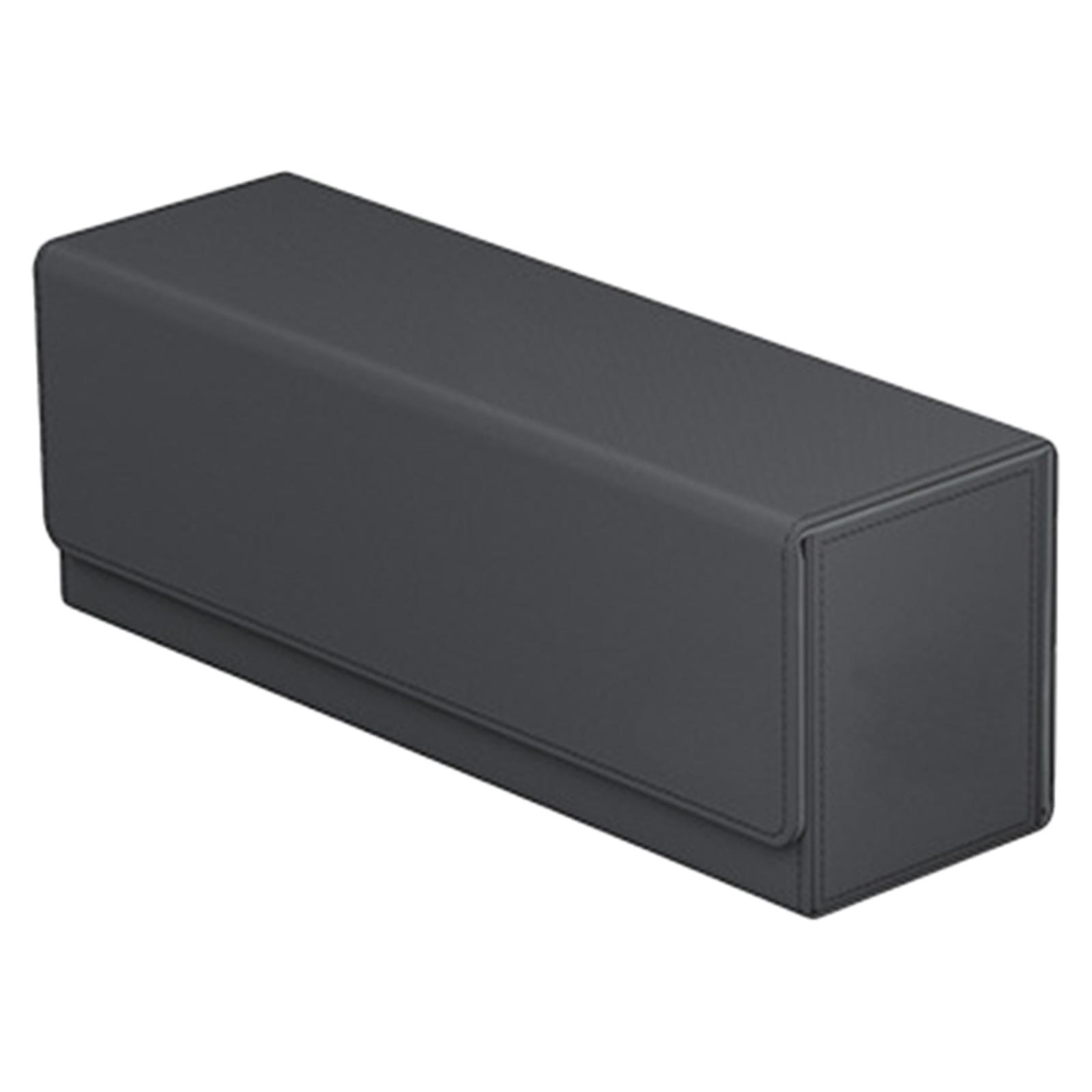 2x400 CARD CASE + Divider-Trading Card Deck Box 310x95x115mm Grey