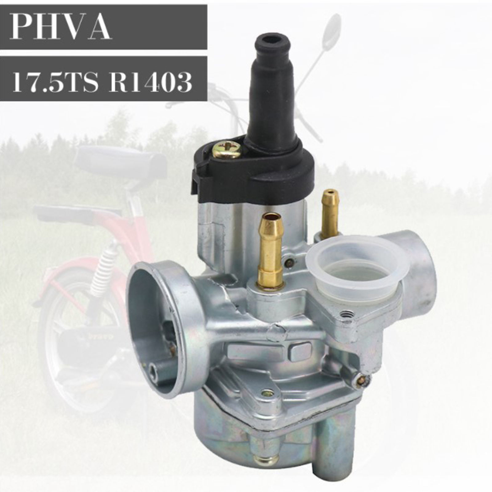 Carburetor Type PHVA 17.5 without Starter Booster Suit for MBK 51 Piaggio Moped Scooter Peugeot 50cc