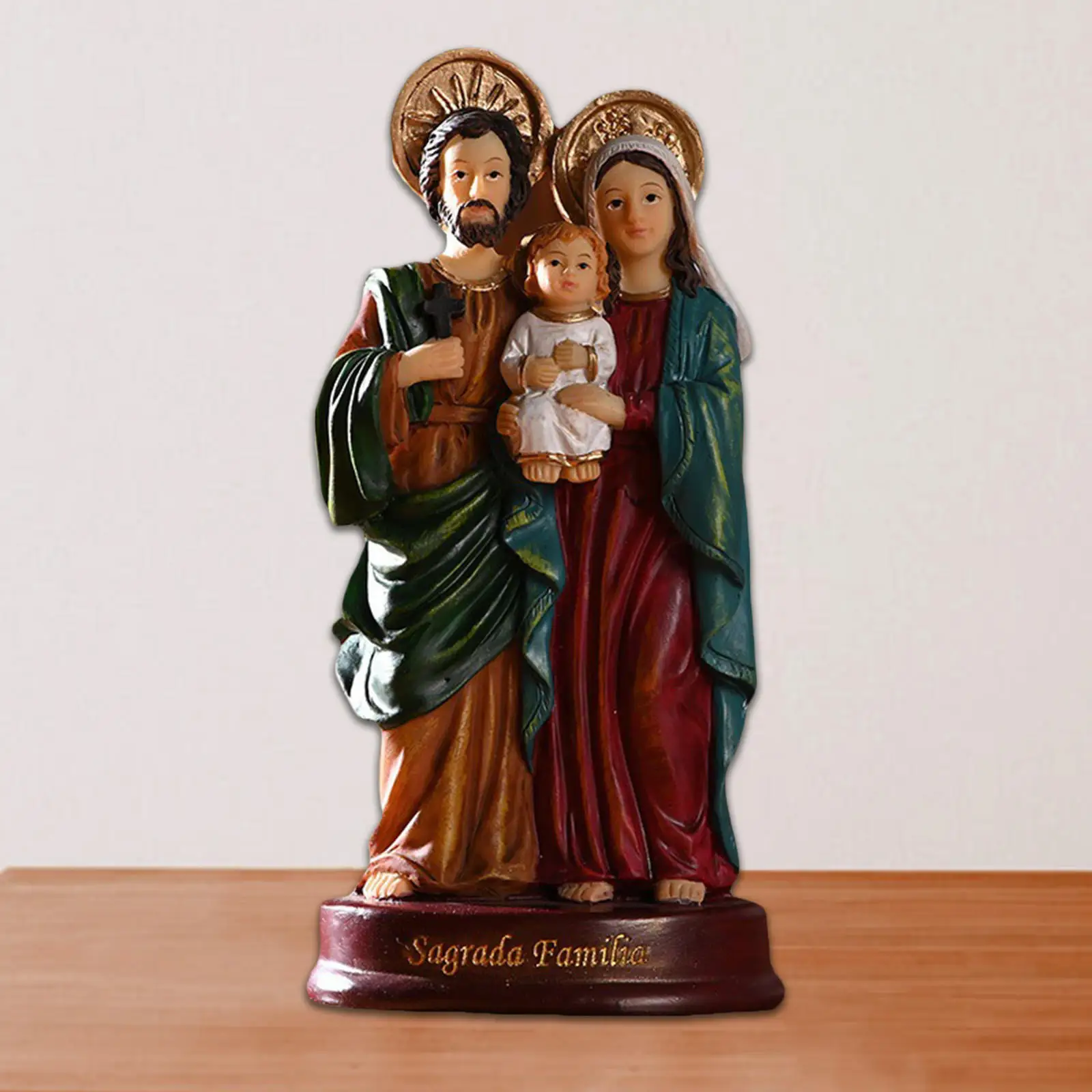 Nativity Scene Home Decor Christ Jesus Mary Joseph Catholic Figurine Xmas Ornament Holy Family Statue Christmas Gift