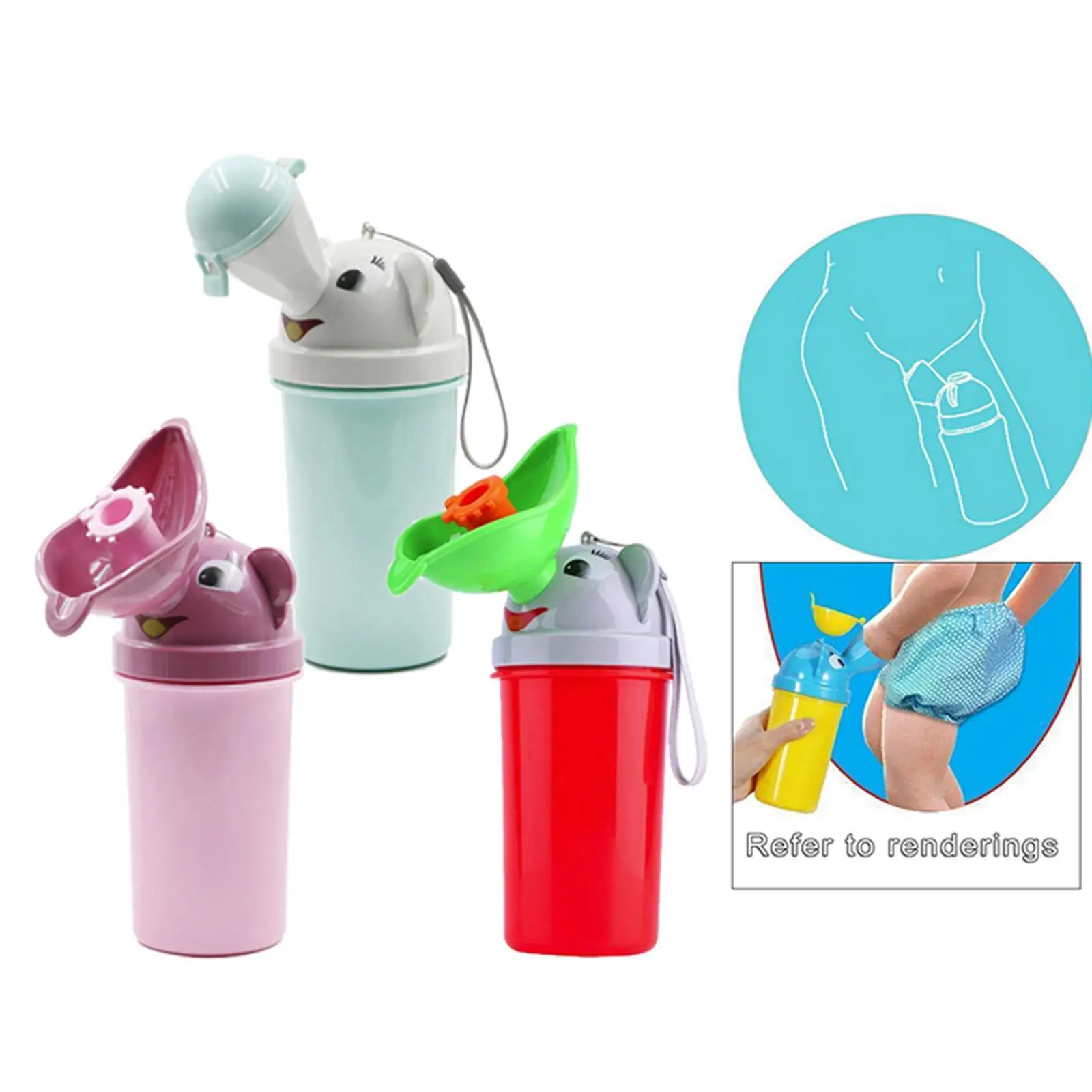 Hygiene Travel Urinal Potty Convenient Toilet Pee Bottle Cup for Kids Boys Girls Trip Camping