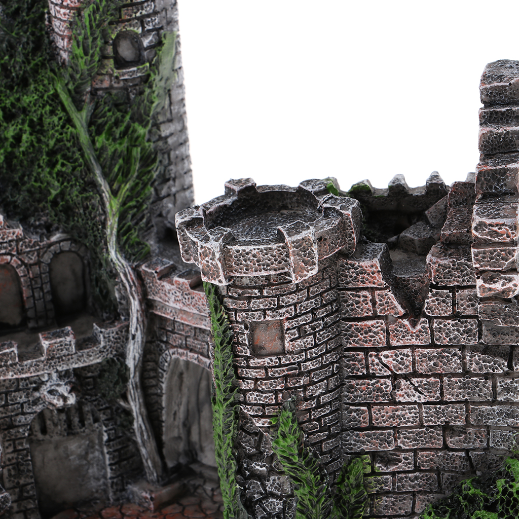 Castles Aquarium Decorations Resin Castle Villa Ornaments Fish Tank Aquarium Accessories