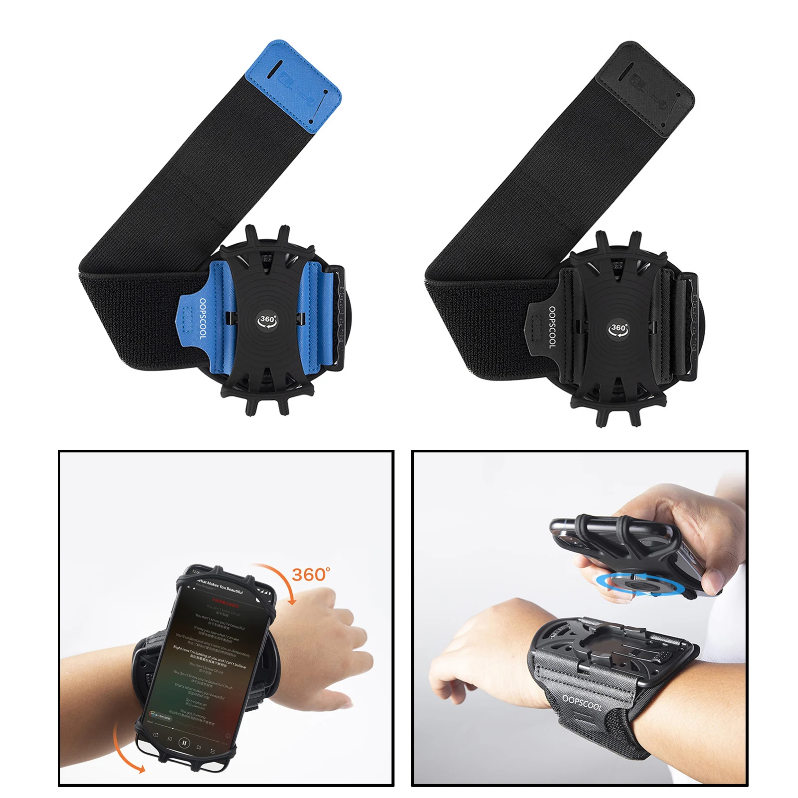 Removable Sports Running Wrist Bag Phone Holder Wristband Riding Cycling Arm Bag Fitness Sports Accessories