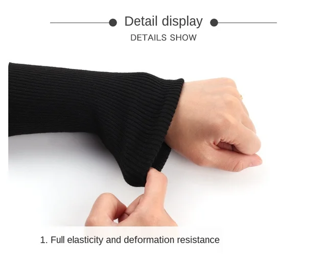 High Quality Stretchy Knit Rib Cuff Pair,Trim Clothing,Jacket,Coat Cotton  Stretchy Thick Cuffing 1 Pairs 3.54inch width