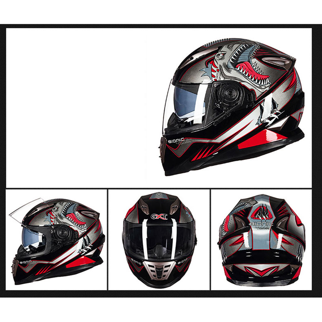 Double Lens Motorcycle Motorcoss Full Face Helmet Riding Helmets