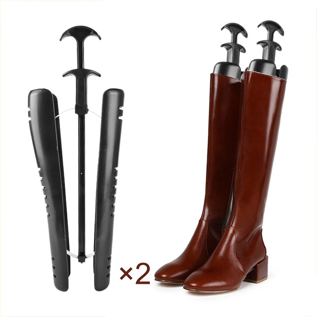 Knee High Tall Boots Shapers Inserts Plastic Boots Shoes Stand Holder Support for Womens Mens Shoes Welcomefee Black Automatic Boot Trees 