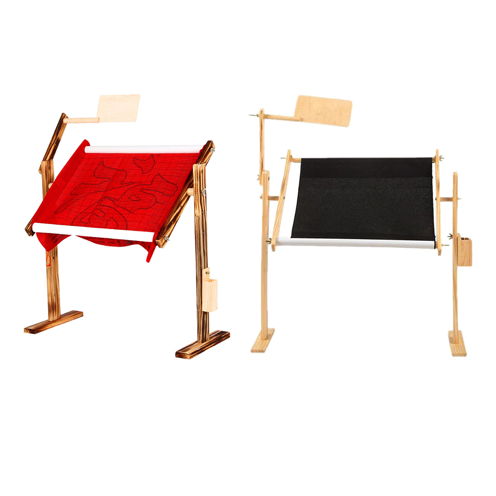 Needlework Table Lap Hands-Free Stand with Adjustable Frame Made of Natural Wood Tapestry Cross Stitch Embroidery Frame Holder