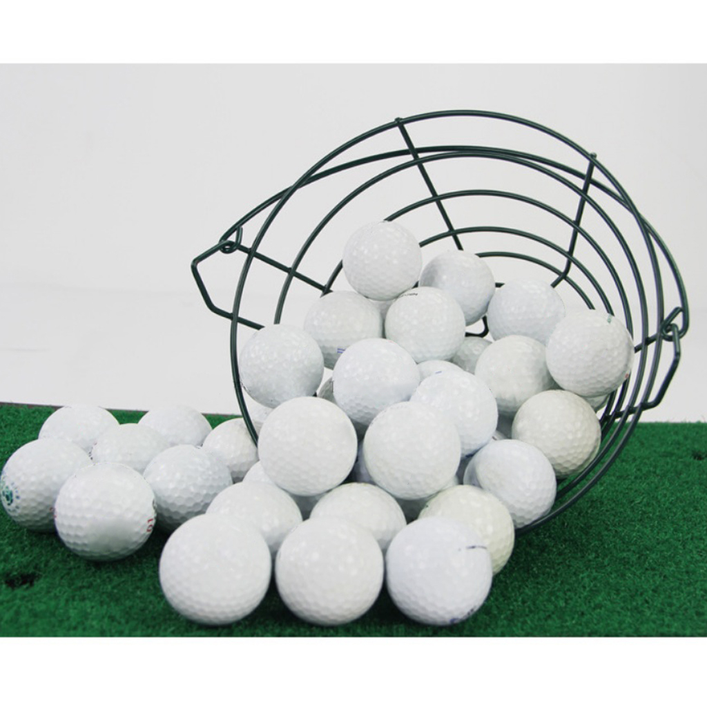 Steel Wire Golf Range Buckets Metal 30 Balls Carrier Basket Container with Carrying Handle