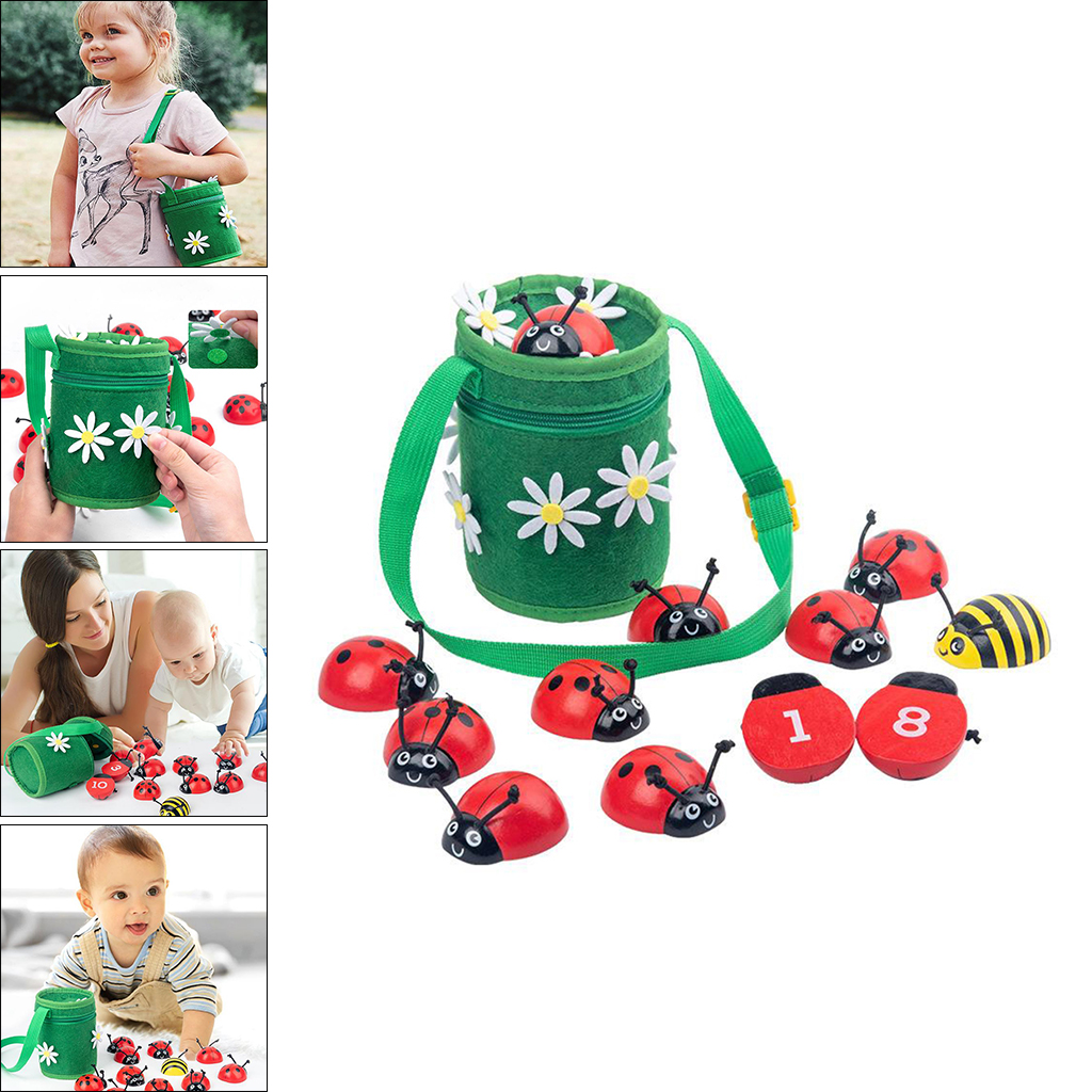 Counting Ladybugs Learn Numbers Early Learning Educational Motor Skill Learn Numbers Cognition Toys for 3 4 5 Years Old Gift