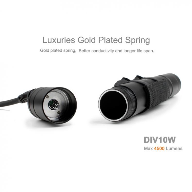 Modos de Mergulho 200m com 5 Impermeável Lumens Xm-l2 u2 Led Subaquático Lanterna Suporte Profissional Mergulho Div10w 4500 6x 7 Cheap Lanternas