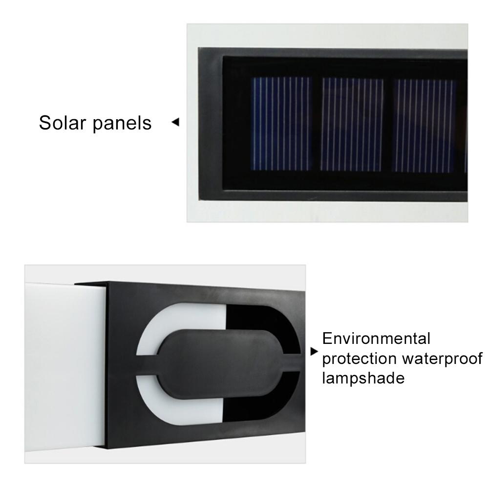 Title 32, Hausnummer-Türschild, digitales Solarlicht, LED...