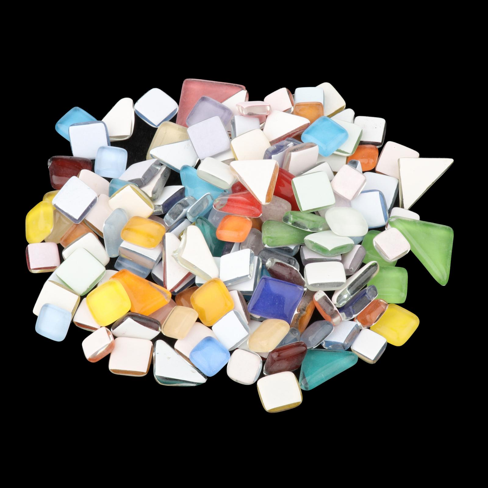 Premium Mosaic Tiles Mixed Color Arts Decorative Glass Pieces DIY Stones