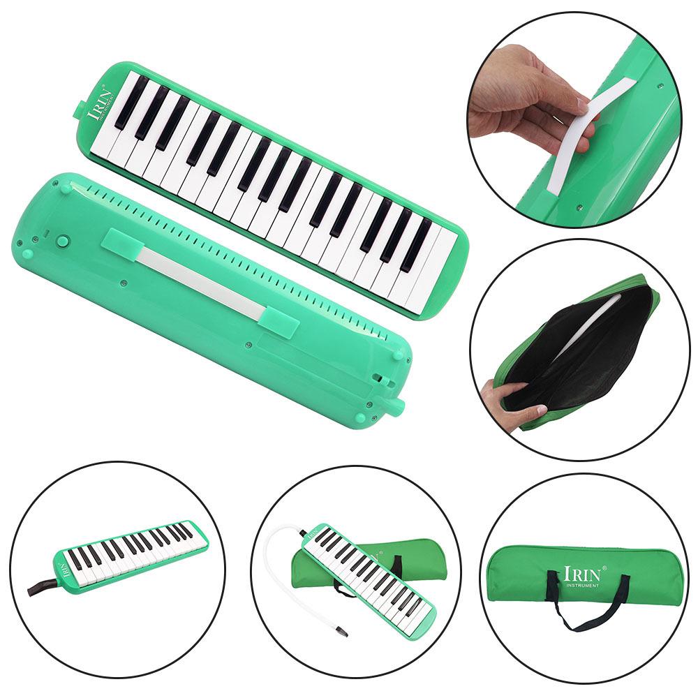 32 Keys Melodica with Carrying Bag Shoulder Strap 5 Colors for Beginners