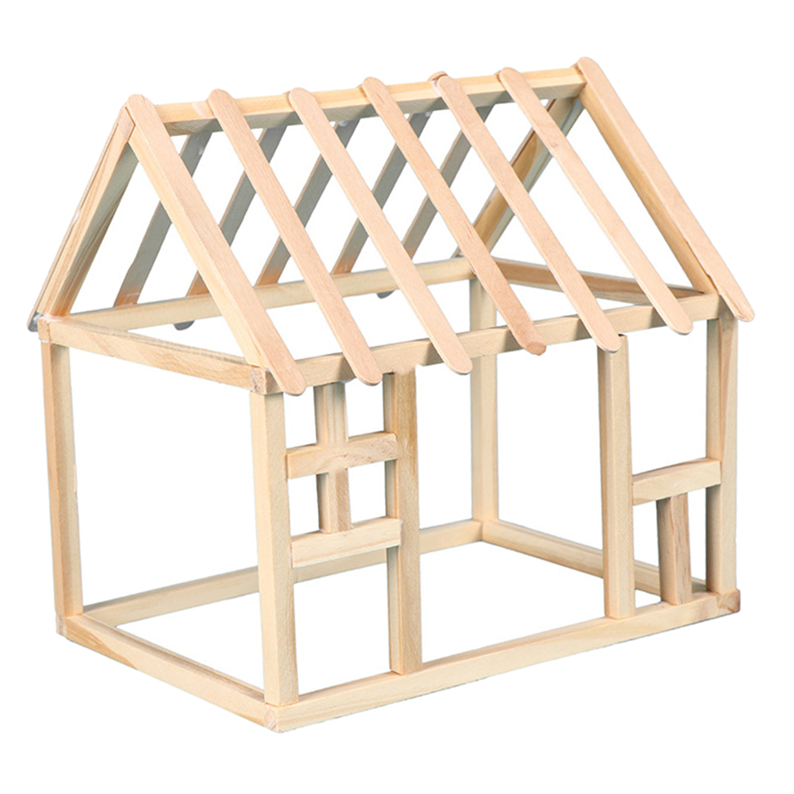 Household Unfinished Wooden House   Kids Learning Toys for Home