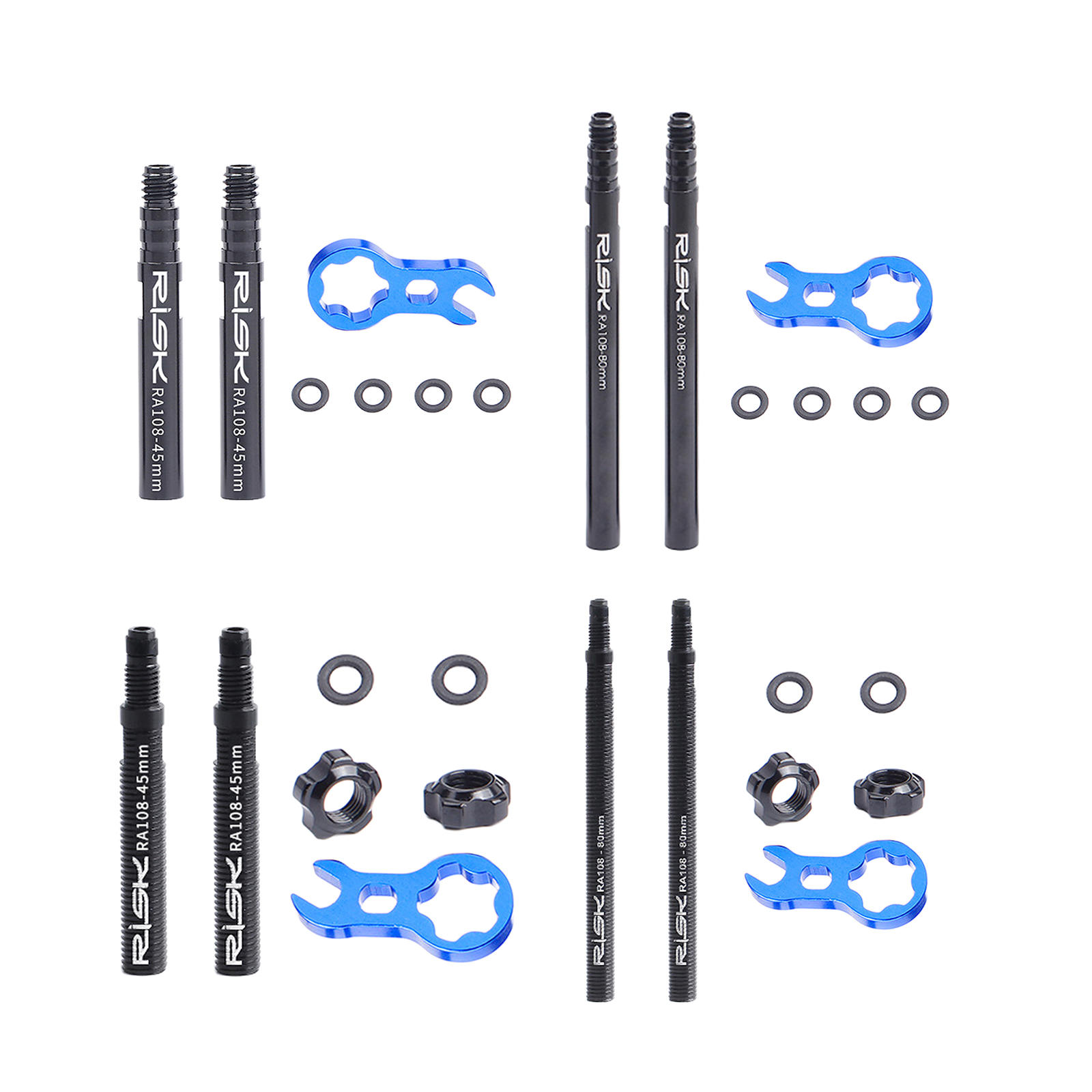 Bicycle Air Nozzle Bike Valve Bike Pump Valve Extender Valves Extension for Road Bike