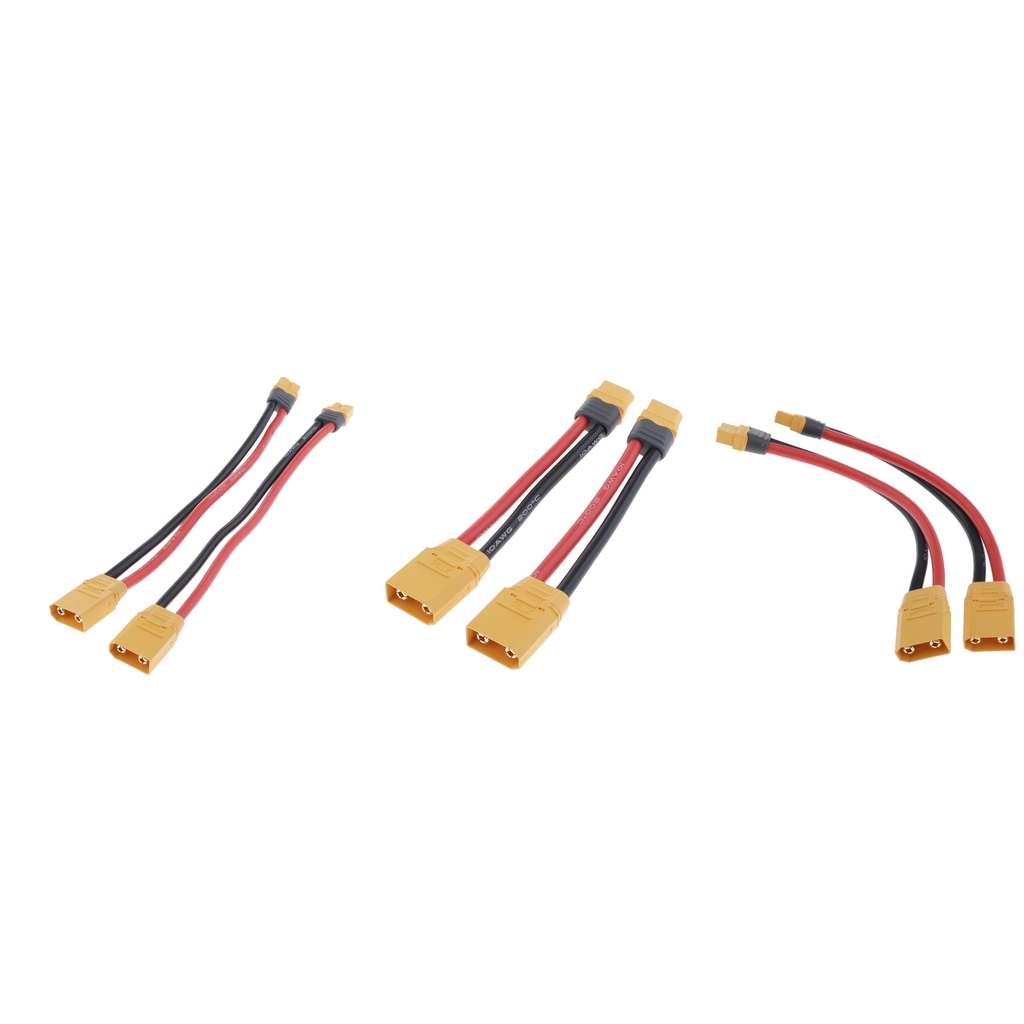 Pack of 2 Adapter Cables Adapter XT60 to XT90 Plug Socket Lipo Lithium RC