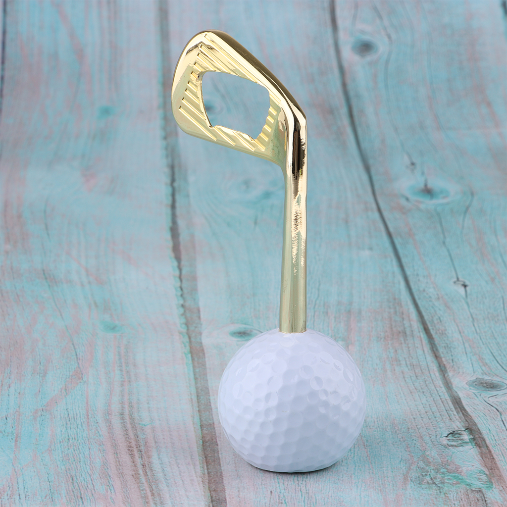 Zinc Alloy Golf Beer Bottle Opener Golfer Gift for Bars Counter Office Kitchen